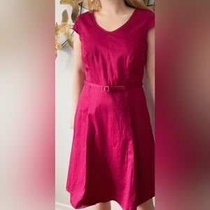Rickis Size 12 Dark Pink Dress with a belt